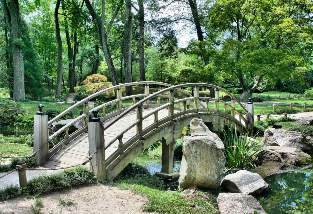 Garten japanisch Brücke Lustige Geschenke für Gärtner Geschenkideen für Gartenbesitzer